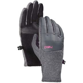 Junior Hybrid Gloves & Mittens Gray Medium, Ages, Grey/Pink, Size Medium (6-10)