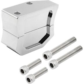Chrome 1" 2" Adjustable Kickstand Lift Block For Harley Road King FLHR,Road Glide FLTRX, Sreet Glide FLHX Bagger/Touring