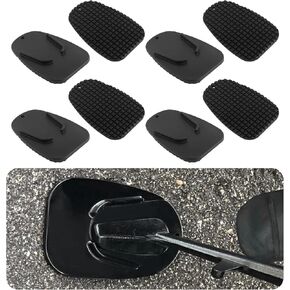 8PCS Motorcycle Kickstand Pad Non-Slip,Durable Motorcycle Kickstand Plate for Protect Motorcycle Kickstand,Universal Motorcycle Accessories for Snow Grass Wet Mud Sand