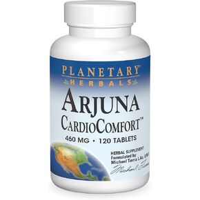 Planetary Herbals Arjuna CardioComfort*, Support for The Cardiovascular and Circulatory Systems*, 460 mg - 120 Tablets