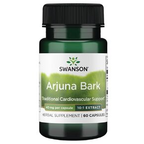 Swanson Full Spectrum Arjuna Bark (10: 1) 40 ملليغرام 60 كبسولة
