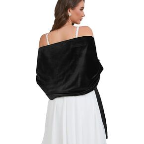 شالات ولف لفساتين السهرة باشمينا لفات للنساء الزفاف مخملية شال الالتفاف in Kuwait