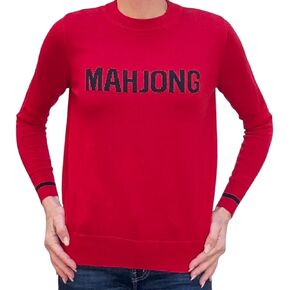 Keeks & Co - Mahjong Knit Sweater | Long Sleeve Mahjong | Mahjong Gifts | Mahjong Shirts for Women | Mahj