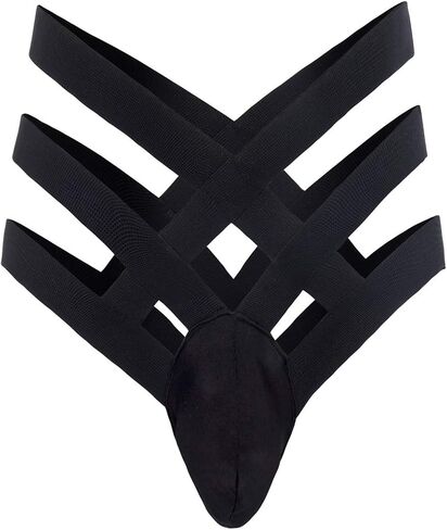 FYMNSI Men’s Sexy Bandage G-String Bulge Pouch Briefs Thong T-Back Strap Bikini Underwear Sleepwear Lingerie Underpants in Saudi Arabia