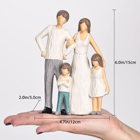 LCCCK Mother Daughter Figurines Give Mom Gifts, Mother Daughter Hugging Figurines Bride Gifts, Meaningful Sentimental Gifts for Mom, Mother's Day Grandma Birthday Gifts Sculpted Hand-Painted Statue in Saudi Arabia