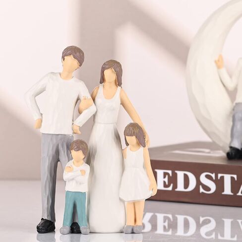 LCCCK Mother Daughter Figurines Give Mom Gifts, Mother Daughter Hugging Figurines Bride Gifts, Meaningful Sentimental Gifts for Mom, Mother's Day Grandma Birthday Gifts Sculpted Hand-Painted Statue in Saudi Arabia