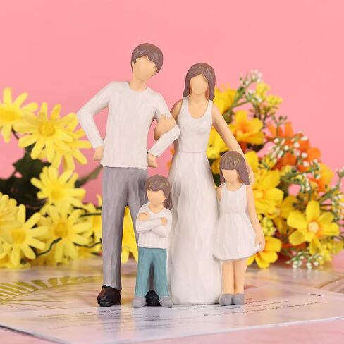 LCCCK Mother Daughter Figurines Give Mom Gifts, Mother Daughter Hugging Figurines Bride Gifts, Meaningful Sentimental Gifts for Mom, Mother's Day Grandma Birthday Gifts Sculpted Hand-Painted Statue in Saudi Arabia