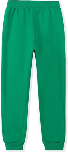 Kid Nation Kids Unisex Soft Brushed Fleece Casual Pull On Jogger Sweatpants with Pockets for Boys or Girls in Kuwait