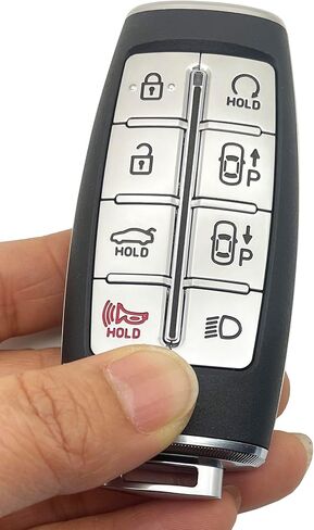 Smart Key Fob Shell Case Fits for Hyundai Genesis GV80 GV90 G70 G80 G90 GV70 Keyless Entry Car Remote Cover (8 Button B) in Saudi Arabia