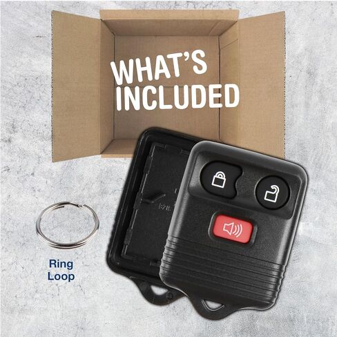 استبدال حالة غلاف KeylessOption Key FOB لعام 1998 1999 2000 2001 2002 2003 2004 2005 2006 2007 2008 2008 2010 2011 2013 2014 2015 2015 Ford F150 Lincoln Mercury Remote Shell ، 3-Butt in Kuwait