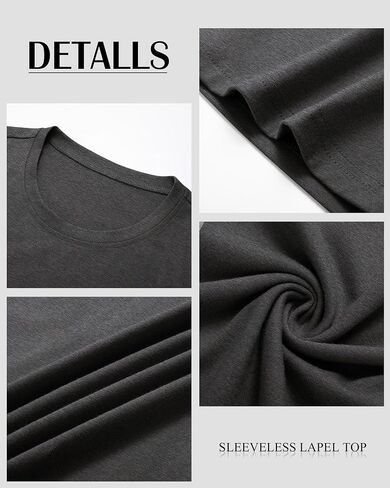 Ficerd 3 Pack Men's Big Tall Tank Tops, Cotton Moisture Wicking Muscle Shirts Sleeveless Solid Color Basic Tee Shirts in Saudi Arabia