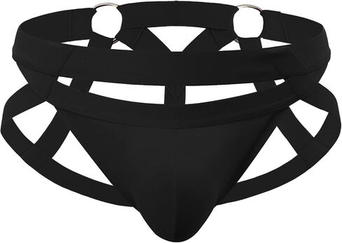 FYMNSI Men’s Sexy Bandage G-String Bulge Pouch Briefs Thong T-Back Strap Bikini Underwear Sleepwear Lingerie Underpants in Saudi Arabia