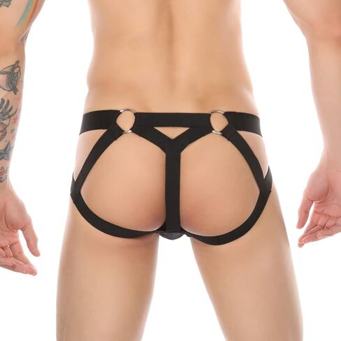 FYMNSI Men’s Sexy Bandage G-String Bulge Pouch Briefs Thong T-Back Strap Bikini Underwear Sleepwear Lingerie Underpants in Saudi Arabia