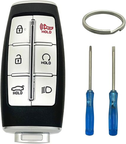 Smart Key Fob Shell Case Fits for Hyundai Genesis GV80 GV90 G70 G80 G90 GV70 Keyless Entry Car Remote Cover (8 Button B) in Saudi Arabia