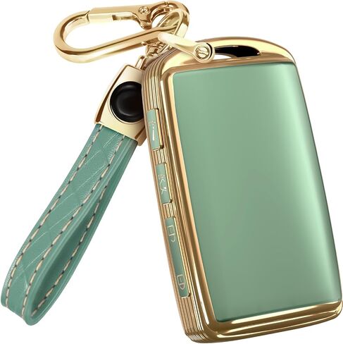 Lucrum for Mazda Key Fob Cover & Leather Keychain - TPU Key Case for Mazda 3, 6, CX-5 CX-9 CX-30 CX-50 CX-70 (2019-2025) in Saudi Arabia