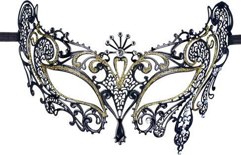 RhinestoneMasquerade Mask for Women - Antique Venetian Mask 2025 Mardi Gras Face Accessory for Woman in Kuwait