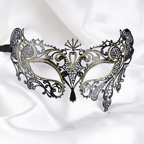 RhinestoneMasquerade Mask for Women - Antique Venetian Mask 2025 Mardi Gras Face Accessory for Woman in Kuwait