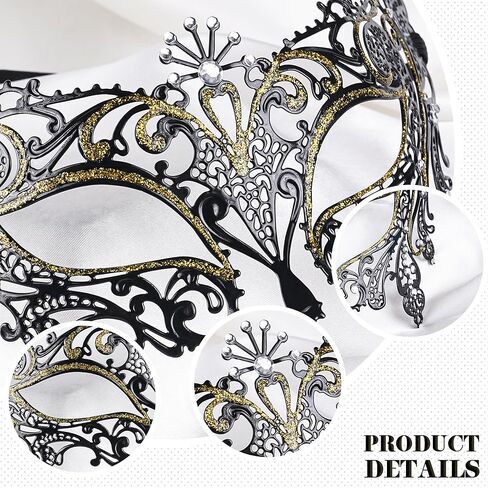 RhinestoneMasquerade Mask for Women - Antique Venetian Mask 2025 Mardi Gras Face Accessory for Woman in Kuwait