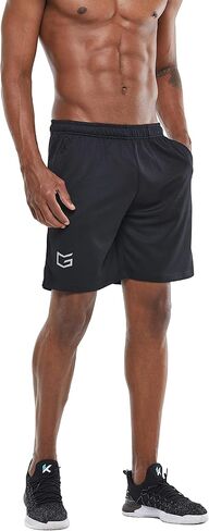 G Gradual Men's 2 Pack 7" Workout Running Shorts Quick Dry Lightweight Gym Shorts with Zip Pockets in Saudi Arabia