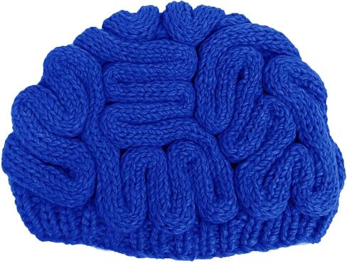 Knitted Crochet Men Women's Novelty Brain Beanies Knit Hats Unique Halloween Thinking Cap in Saudi Arabia