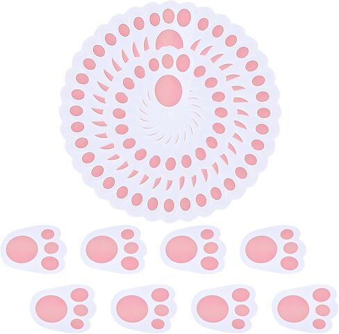 AhfuLife Easter Egg Hunt Signs Decorations Set for Kids, 9pcs Easter Bunny Chick Paper Signs Clues and 20pcs Bunny Paw Print Decorations for Outdoor Yard Home Garden Spring Lawn Party in Saudi Arabia