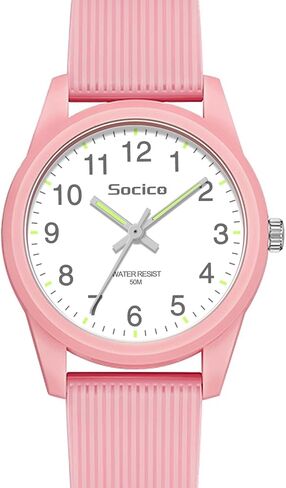 SOCICO Kids Analog Watch for Boys Girls, Easy to Read Learning Time Watch, 50M Waterproof, Soft Band Wristwatch for Ages 4-12, Great Gift for Children in Saudi Arabia