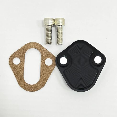 Flashpower Billet SB Ford Fuel Pump Block-Off Plate Kit, Fuel Pump Plate Black in Saudi Arabia