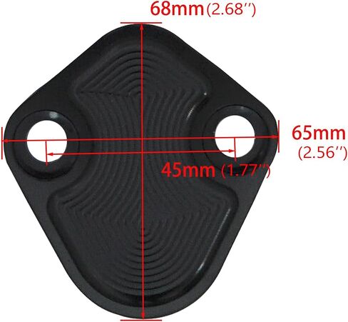 Flashpower Billet SB Ford Fuel Pump Block-Off Plate Kit, Fuel Pump Plate Black in Saudi Arabia