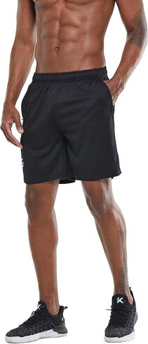 G Gradual Men's 2 Pack 7" Workout Running Shorts Quick Dry Lightweight Gym Shorts with Zip Pockets in Saudi Arabia