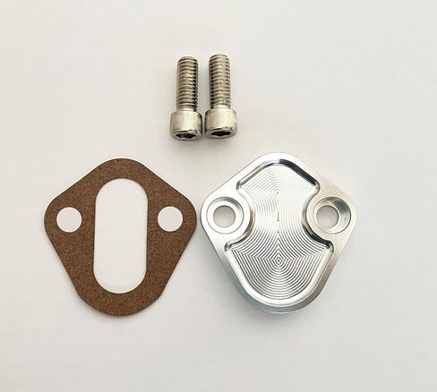 Flashpower Billet SB Ford Fuel Pump Block-Off Plate Kit, Fuel Pump Plate Black in Saudi Arabia
