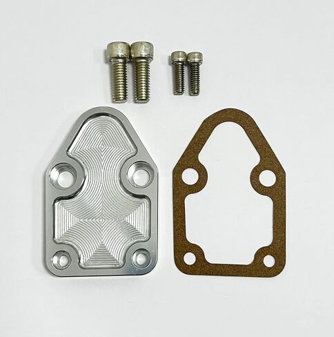 Flashpower Billet SB Ford Fuel Pump Block-Off Plate Kit, Fuel Pump Plate Black in Saudi Arabia