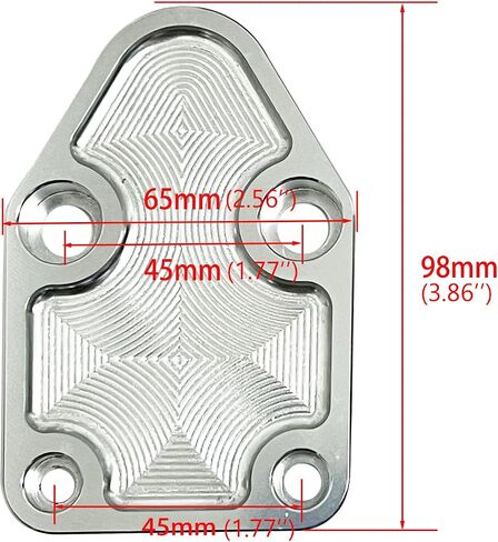 Flashpower Billet SB Ford Fuel Pump Block-Off Plate Kit, Fuel Pump Plate Black in Saudi Arabia