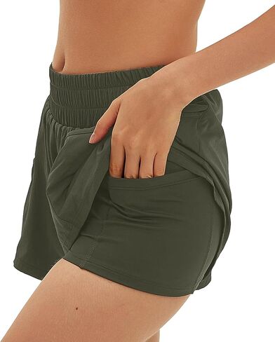 شورتات رياضية للسيدات للسيدات شورتات شورتات رياضية شورت شورت شورت مرن مع جيوب جانبية in Saudi Arabia