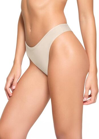 REORIA Womens Cotton Seamless Thongs Panties for Women No Show Breathable Underwear 5 Pack in Saudi Arabia