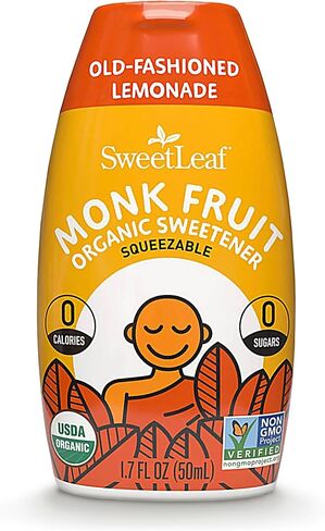 SweetLeaf Lemonade Liquid Monk Fruit - Monk Fruit Liquid Sweetener Drops, Organic Monk Fruit Extract, Zero Calorie Sweetener, Sugar Free, Keto Friendly, Erythritol Free - 1.7 Fl Oz in Saudi Arabia