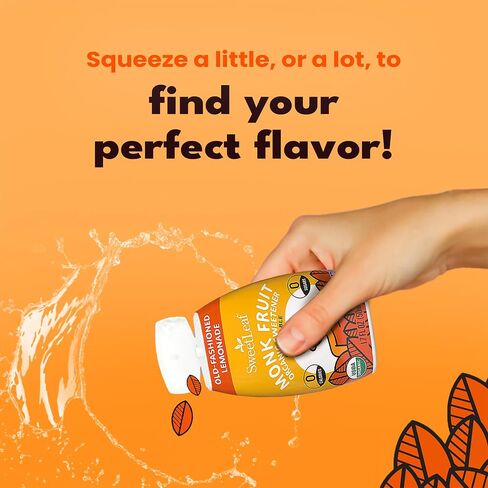 SweetLeaf Lemonade Liquid Monk Fruit - Monk Fruit Liquid Sweetener Drops, Organic Monk Fruit Extract, Zero Calorie Sweetener, Sugar Free, Keto Friendly, Erythritol Free - 1.7 Fl Oz in Saudi Arabia