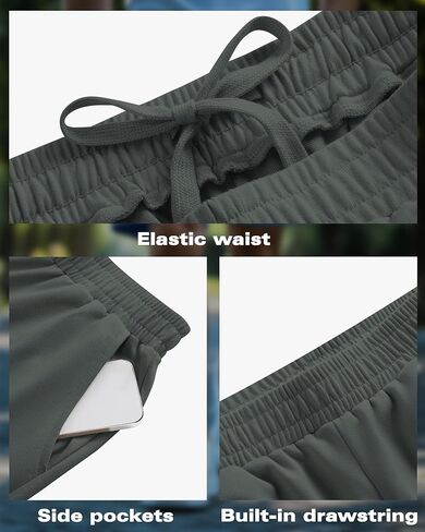 Neer 3 Pack Men's Basketball Shorts Drawstring Athletic Loose Gym Cotton Workout Summer Casual Running Pants with Pockets in Kuwait