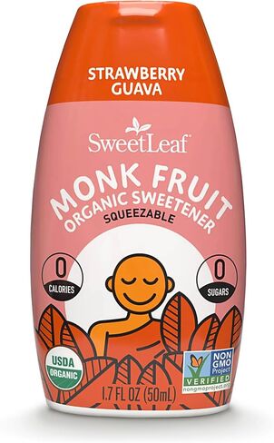 SweetLeaf Lemonade Liquid Monk Fruit - Monk Fruit Liquid Sweetener Drops, Organic Monk Fruit Extract, Zero Calorie Sweetener, Sugar Free, Keto Friendly, Erythritol Free - 1.7 Fl Oz in Saudi Arabia