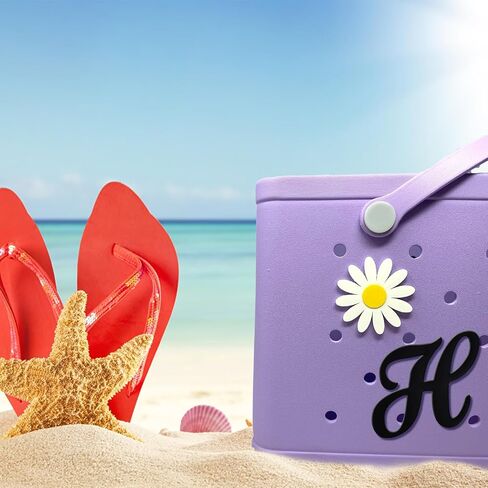 Letter Charms for Bogg Bag, Decorative Alphabet Lettering Insert Accessories for Tote Handbag Beach Bag in Kuwait