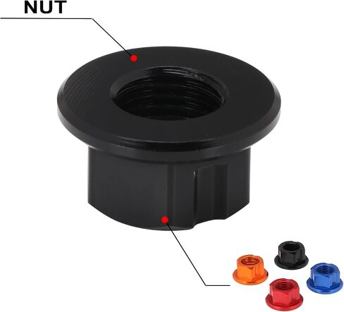 M12x1.25 جوز محور الشوكة الخلفية للسرقة ، مسامير محور العجلة الخلفية للدراجة الترابية Sur Ron Light Bee S/Light Bee X/Talaria Sting L1E/X160/X260 - Black in Kuwait
