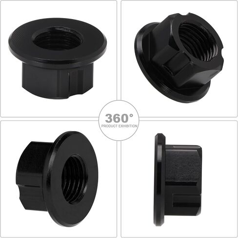 M12x1.25 جوز محور الشوكة الخلفية للسرقة ، مسامير محور العجلة الخلفية للدراجة الترابية Sur Ron Light Bee S/Light Bee X/Talaria Sting L1E/X160/X260 - Black in Kuwait