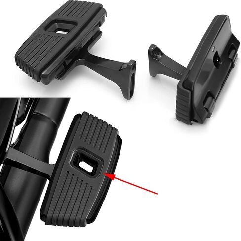 Kahuna Rear Passenger Footboards Fit for Harley Touring Rubber Floorboard Road Street Electra Glide Road King 1993-2025 (Black - Passenger) in Saudi Arabia