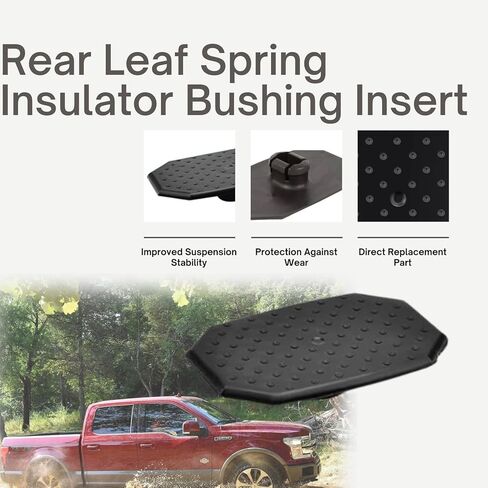Leaf Spring Insulator Bushings Insulator Inserts Spring Pad Insert Compatible with Ford F-150 2015-2020 Replacement Parts FL3Z-5586-A FL3Z5586A FL3Z-5586-B FL3Z5586B (Black) in Kuwait