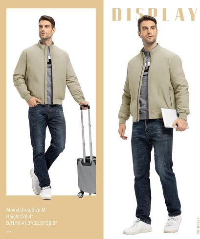 TBMPOY Men's Winter Lightweight Bomber Jackets Water Resistant Fall Casual Windbreakers Quilted Full Zip Windproof Work Coats in Saudi Arabia
