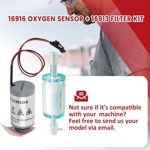 16916 O2 Sensor Replacement w/Black Terminals & 16913 Filter – Direct Fit for R-1234yf, 16990/16995 & AC1234-4/6/9 (Automotive Oxygen Sensor) in Saudi Arabia