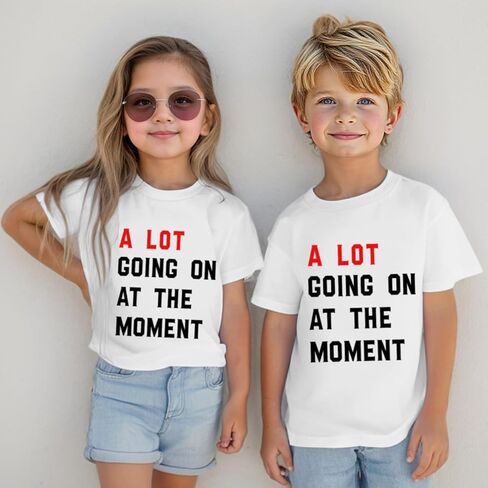 يجري الكثير في الوقت الحالي قميصات Kids Girls Cute Country Concert Thords Nashville Gifts Tshirt Tees Funny Graphic Tees in Kuwait