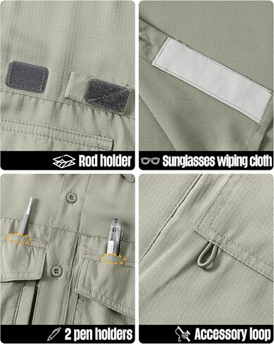 33,000ft Men's Fishing Shirts Lightweight Cool Quick Dry Sun Protection UV Short Sleeve Shirt for Casual Hiking Safari Travel in Saudi Arabia