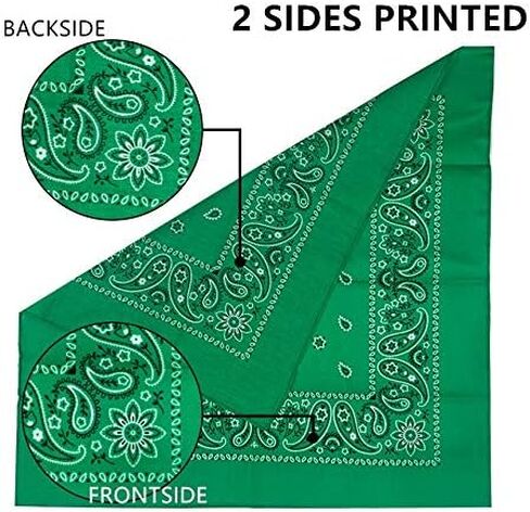VAMQOR BANDANA Pack & Double Pack Cotton للرجال والنساء 22 بوصة in Kuwait
