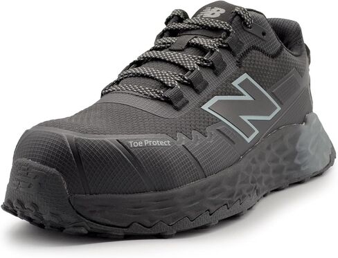 New Balance Fresh Foam Cremorne Composite Toe Safety Shoes for Men - Non Slip, Electrical Hazard - Black/Grey, Low Rise in Saudi Arabia