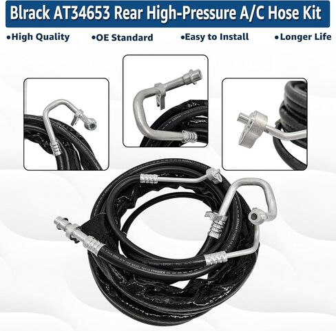 AT34653 Rear AC Line Set Air Conditioning Hoses Fit for 2007-2017 GMC Acadia chevy Traverse 2006-2010 Saturn Outlook for 2008-2017 Enclave 23199274 in Saudi Arabia